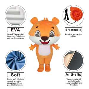 Costume de Mascotte en Peluche Personnalisé pour Adultes Thème Forêt Animaux de Dessin Animé Shengchi (<span class=keywords><strong>Écureuil</strong></span>, Raton Laveur, <span class=keywords><strong>Renard</strong></span>, Loup, Hérisson) Vente en Gros - Product Image 2