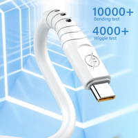Câble de charge rapide de type C 3A Câble de données de téléphone USB vers type C IOS