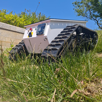 Plateforme robotique intelligente PLT1000 à chenilles, châssis de char pour la montée d'escaliers, étanche IP67, charge utile de 100 kg pour la patrouille et le sauvetage