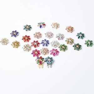 Clip di lusso sopra gli accessori con bottoni esistenti scintillanti <span class=keywords><strong>gemelli</strong></span> di strass <span class=keywords><strong>camicia</strong></span> senza bottone - Product Image 2
