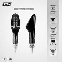 Lampu Sein LED Motor Berkedip 6000K Mini Winker Lampu Depan/Belakang 2 Lensa untuk Semua Model