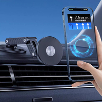Support de téléphone pour voiture, nouveau design, universel, fixation sur grille d'aération ou tableau de bord, 360° °   Support de téléphone portable rotatif, accessoires de voiture, vente en gros