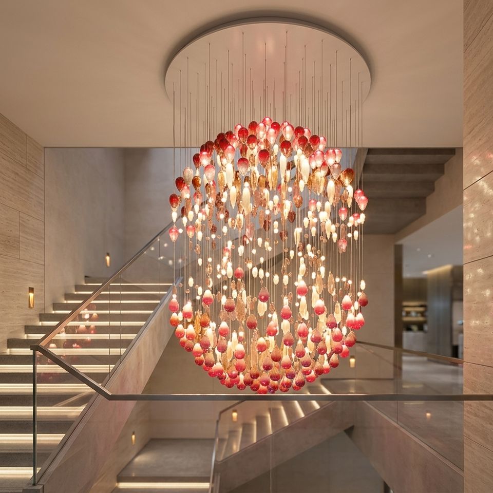 FIRELUX Customized Gradient Orange Red Home Hotel Villa Use High-end ...