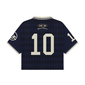 通気性のあるカスタムレトロフットボールジャージー、ヴィンテージサッカーファッションストリートウェア、100％ポリエステル、半袖、夏用 - Product Image 4