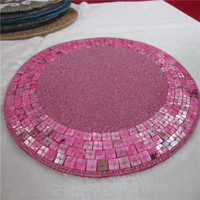 Vente directe d'usine traitement et tapis perlé personnalisé fait à la main tasse Matdishes disque Pad dîner drapeau tapis de Table thé tapis de Table 148