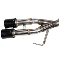 Système d'échappement HKS Performance pour Ford Ranger T9 2022 + pour Cat Back Carbon Dual Tail Tip Muffler Side Exhaust Pipe