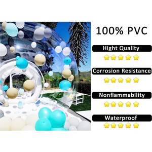 Tenda a Cupola Gonfiabile Rosa per Esterni <span class=keywords><strong>con</strong></span> Piscina di Palline - Product Image 6