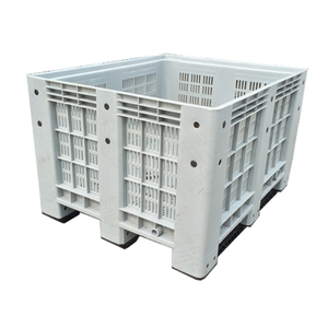 農業用バージンHDPE通気性バルクプラスチックパレットビン（蓋付き） - Product Image 1