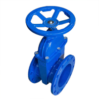 DIN3352 DN150 DN200 PN10 PN16 F4 Ductile besi segel lembut katup gerbang