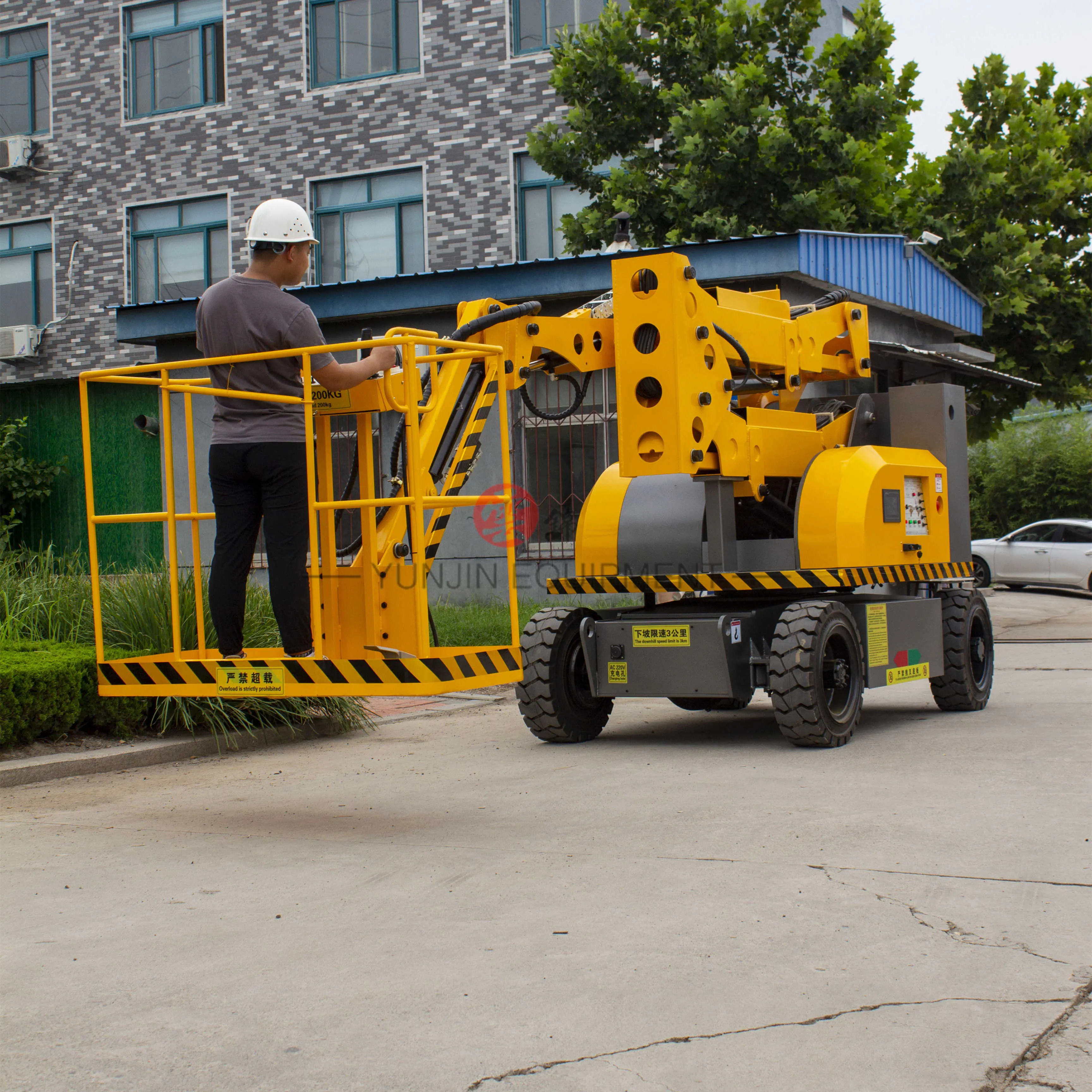 Zelfrijdende Giek Lift Luchtwerkapparatuur Elektrische Antenne Platforms Articuleren Boom Lift