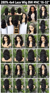 Letsfly Promotion 46$ Perruques Lace Closure 4x4 Densité 280% Cheveux Humains 100% Jerry Curly Straight 14-34 Pouces Cheveux Vierges 10A - Product Image 4