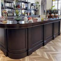 Comptoir de réception multifonctionnel en bois massif Zhongdao pour café, hôtel, bar à domicile et usage commercial