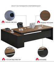 2023 Gestionnaire de mobilier de bureau Bureau Smart Office Computer luxe Executive Office Director Desk