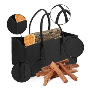 Grande capacité cheminée poêle à <span class=keywords><strong>bois</strong></span> accessoires feutre pliable support de <span class=keywords><strong>bois</strong></span> de chauffage <span class=keywords><strong>panier</strong></span> <span class=keywords><strong>bois</strong></span> de chauffage porte-bûches sac fourre-tout - Product Image 3