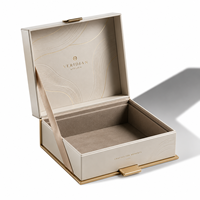 Boîte d'emballage OEM en carton blanc, personnalisée pour thé, café en poudre, cosmétiques, avec estampage doré, pliable