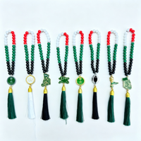 Regalo Religioso, Joyería Musulmana Fina, Collar con Borla Tespih Saudí, Tasbih Islámico, Rosario de Ámbar, Colgante de Metal Personalizado