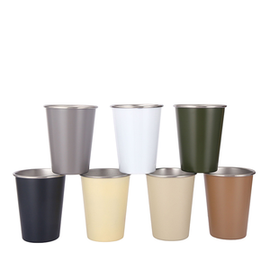 350 मिलीलीटर/500 मिलीलीटर कस्टम लोगो एकल दीवार धातु बियर टंबलर अनब्रेकेबल स्टेनलेस स्टील पिंट कप - Product Image 5