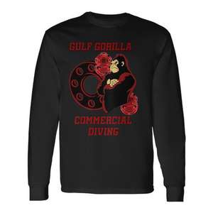 Gulf <b>Gorilla</b> Commercial Diving Long Sleeve <b>T</b>-<b>Shirt</b> - Product Image 1