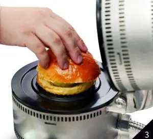 Fabrieksprijs Hete Verkoop Goedkope Prijs Panini Maker Automatische Verse Gelato Burger Machine Warmte Pers Ijs Sandwich Maker