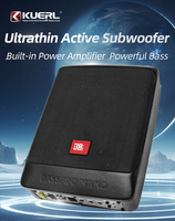 Subwoofer Activo Ultrafino de 12V y 6*8 Pulgadas de Aleación de Aluminio de Alta Potencia y Bobina Simple para Asiento de Coche, Venta al por Mayor de Fábrica