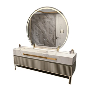 2025 OEM phòng tắm Hiện Đại Đồ nội thất Set chất lượng gốm chậu vòi đồng đầy đủ bảng bàn tủ bảng điều chỉnh gương cho phòng ngủ hội trường - Product Image 1