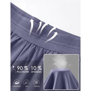 Pantalones Cortos Deportivos para Mujer FOXA, Cintura Alta de 2.5 Pulgadas, con Bolsillos, Secado Rápido, Transpirables, para Correr en Verano - Product Image 3