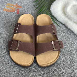 Scarpe SIKE Birkenstock con Suole in Sughero e Sandali per Uomo e Donna, Nuovi Infradito in Pelle a Doppio Cinturino, Stivali Birkenstock Vintage - Product Image 3