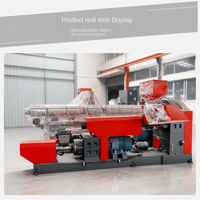 Granulateur de recyclage de plastique à vis simple PB-120, machine de pelletisation de déchets PE PP 45 kW
