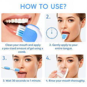 Goma de mascar limpiadora de lengua en gel, desodorante, de fragancia duradera, suave y de venta caliente. - Product Image 3