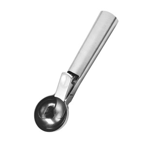 Cuillère à glace en acier inoxydable avec déclencheur, outil antiadhésif pour faire des boules de melon et des coupes de pastèque pour la cuisine - Product Image 5