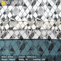 Tissu Sergé Imprimé Personnalisé en Coton Biologique 100% Écologique Skygen pour Chemises et Costumes Homme – Vente en Gros de Textiles