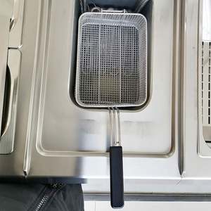 เครื่องทอดแก๊สเชิงพาณิชย์แบบถังเดี่ยว ความจุน้ำมัน 10 ลิตร ผลิตจากสแตนเลสคุณภาพสูง ขนาด 400 มม. ได้รับการรับรองมาตรฐาน CE อุปกรณ์ครัวสำหรับทอด - Product Image 3