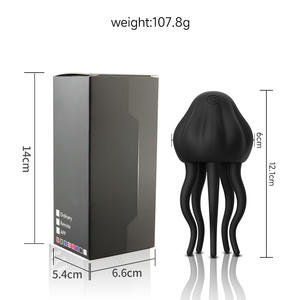 小水母成人情趣玩具柔软TPE男性振动训练阴茎自慰杯训练器 - Product Image 3