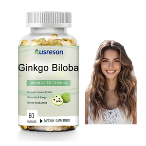 Ausreson Bulk Ginseng <span class=keywords><strong>Ginkgo</strong></span> Biloba Softgel <span class=keywords><strong>Capsules</strong></span> 1000mg Hersenen Energie Supplementen 120mg 500mg <span class=keywords><strong>Ginkgo</strong></span> Biloba Softgel <span class=keywords><strong>Capsules</strong></span> - Product Image 1