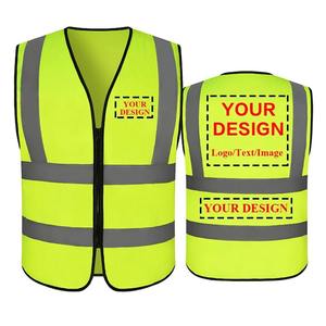 CITICITY Zipper Closure Reflector Vest 100gsm High Visibility Construction Workwear Jacket Mesh Reflective Safety Vest with logo - Product Image 2