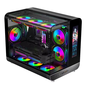 Boîtier <span class=keywords><strong>PC</strong></span> Gaming <span class=keywords><strong>ATX</strong></span> avec Affichage Numérique Type-C, Châssis <span class=keywords><strong>Micro</strong></span> <span class=keywords><strong>ATX</strong></span> MATX pour Ordinateur de Jeu - Product Image 3