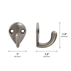 Treo Tường Móc Móc Nhà Sử Dụng Hooker Đồ Nội Thất Phần Cứng Phòng Tắm Organizer Treo Móc Kim Loại Móc Cho Quần Áo, Khăn, Áo Choàng, Công Cụ - Product Image 2