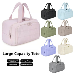 Large Capacity Cosmetic <b>Bag</b> Female Travel Wash Handbag Bathroom Partition Shower <b>Makeup</b> Unisex Toiletries Organizer Purse - Product Image 4