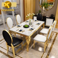 Autre Mobilier de Salle à Manger Commercial – Table à Manger Moderne de Luxe, Ensemble 6 Places, Prix de Gros Abordable, pour la Maison