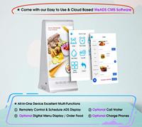 Vente chaude FYD-868 PLUS X Android 8.1 Wifi Table de bureau 8 "pouces écran tactile lecteur de publicité verticale affichage du Menu numérique