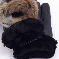Accessoires de mode d'hiver de haute qualité, gants en cuir pour la conduite de moto pour hommes