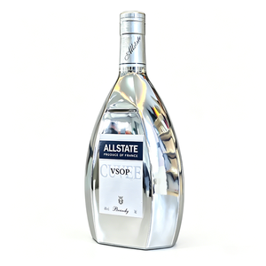 Bouteille de brandy en argent brillant de 700 ml pour le brandy, le <span class=keywords><strong>cognac</strong></span> <span class=keywords><strong>VSOP</strong></span>, les spiritueux VIP haut de gamme, l'emballage de liqueurs - Product Image 6
