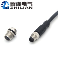 Connecteur de câble circulaire étanche IP67 pour automobile, code M8 A/B/D, 3 broches, 4 broches, 5 broches, 6 broches, 8 broches, prise droite/coudée