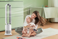 Purificateur d'air numérique portable sans pales TP-12 3-en-1 avec refroidissement plasma, minuterie intelligente et oscillation – Idéal pour la maison et la santé (plastique)
