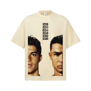 Camiseta de Hombre Personalizada con Retrato del Futbolista <span class=keywords><strong>Cristiano</strong></span> <span class=keywords><strong>Ronaldo</strong></span>, 100% Algodón, Estilo Urbano, Manga Corta, Talla Grande - Product Image 5