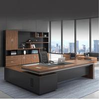 Mobilier de conférence moderne Table de bureau de direction Design Finish Corporate Solution Manager Workstation Unit Manager Office Desk