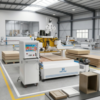 Router CNC Automático para Tallado de Madera con Husillo ATC y Motor de 3 Ejes, 180 mm de Diámetro y 1500 mm de Longitud