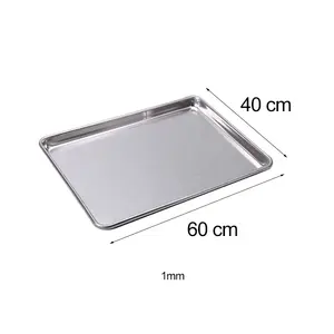 Fırın tepsileri 400*600mm fırın tepsisi alüminyum tepsiler 40x60 fırın metal sac 1mm kalınlığında düz fırın tepsisi