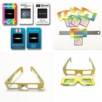 Lunettes de simulation d'ivresse à effet 3D Feux d'artifice avec lentille à réseau diffractif et monture métallique pour fêtes et ballons