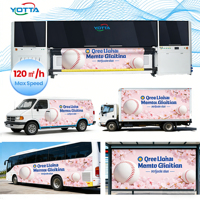 Impresora Híbrida UV Automática de Alta Velocidad Yotta H3200, Impresora Plana de Rollo a Rollo Ricoh para Etiquetas de Publicidad Exterior de 10 pies